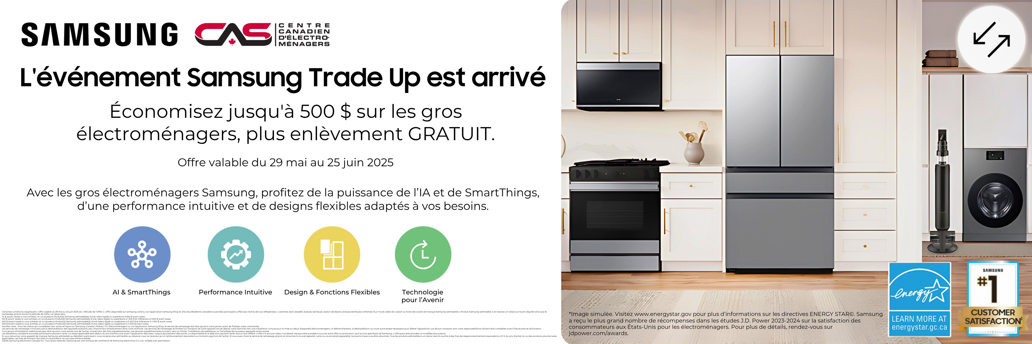 Promotion électroménagers Samsung Trade-Up