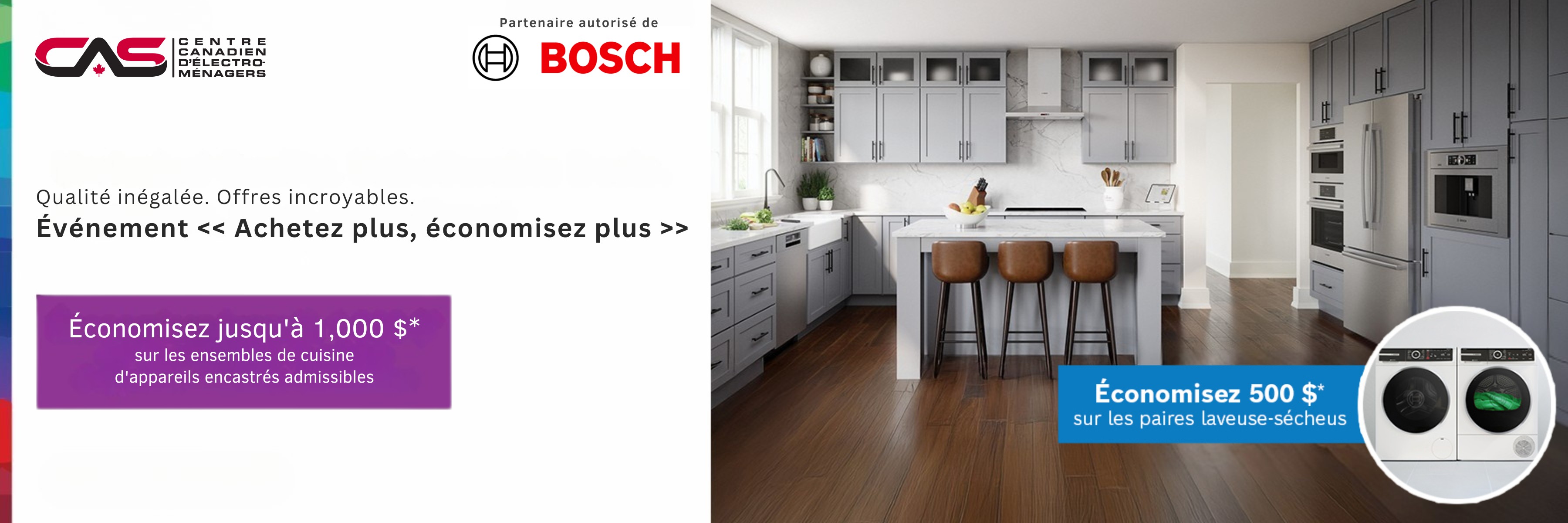 Promotion électroménagers Bosch