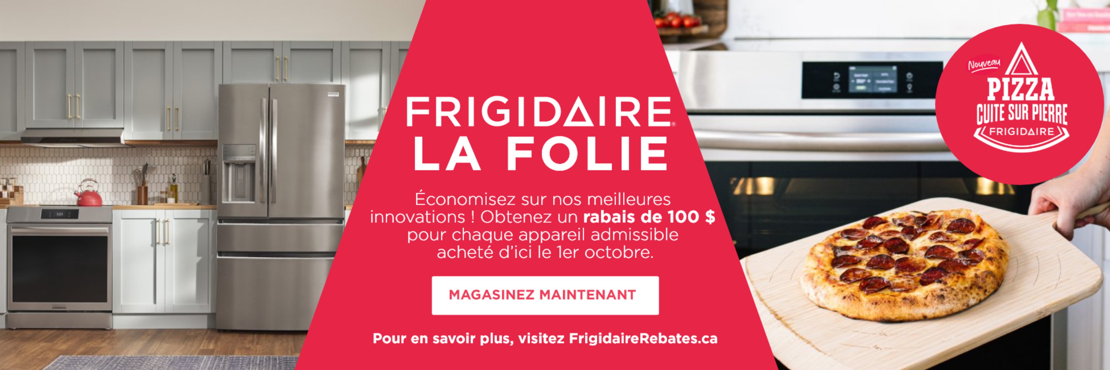Promotion électroménagers Frigidaire