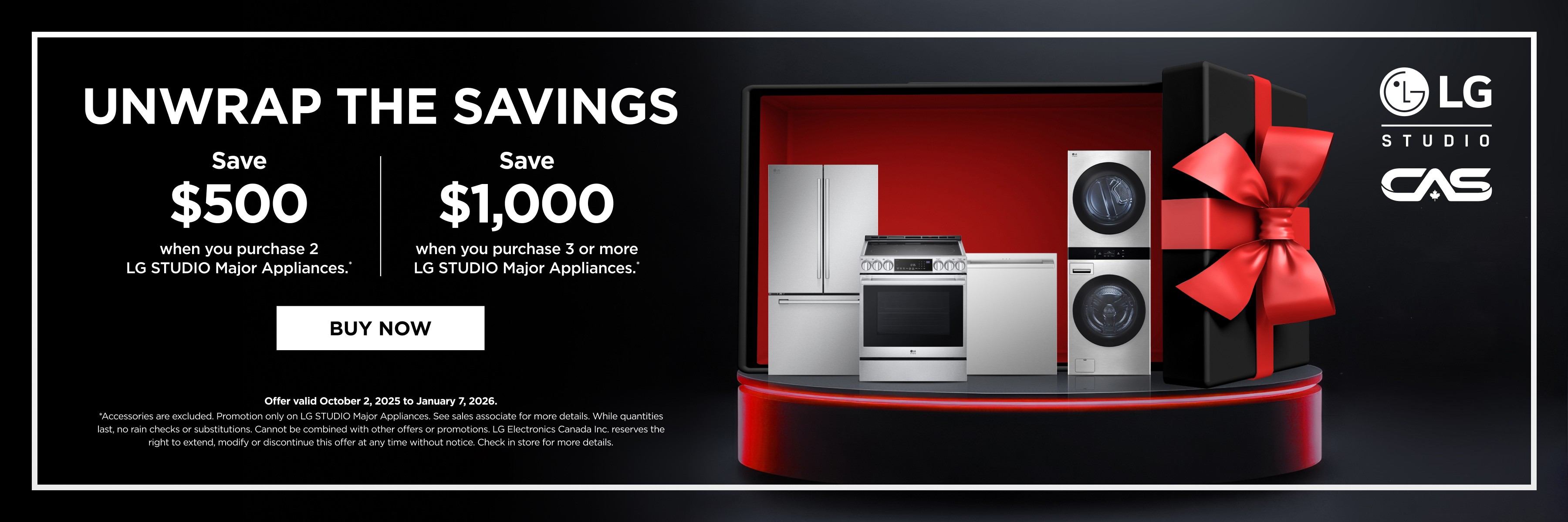 LG Studio appliances promotion