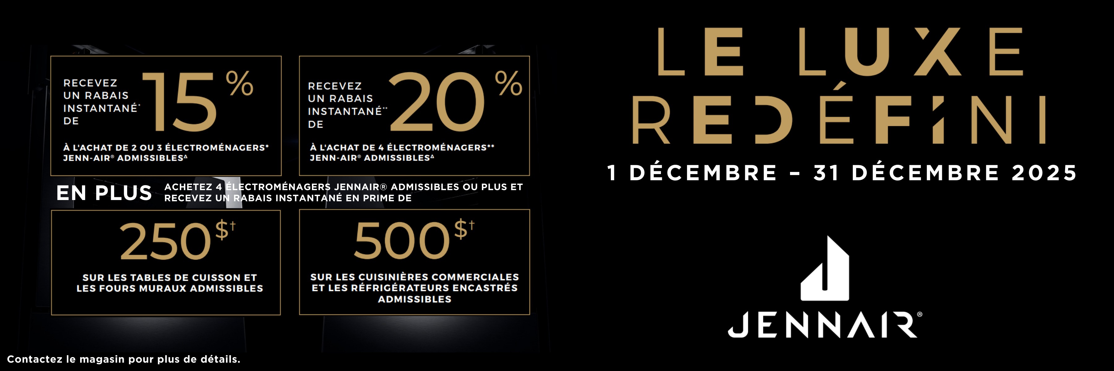 Promotion électroménagers JennAir