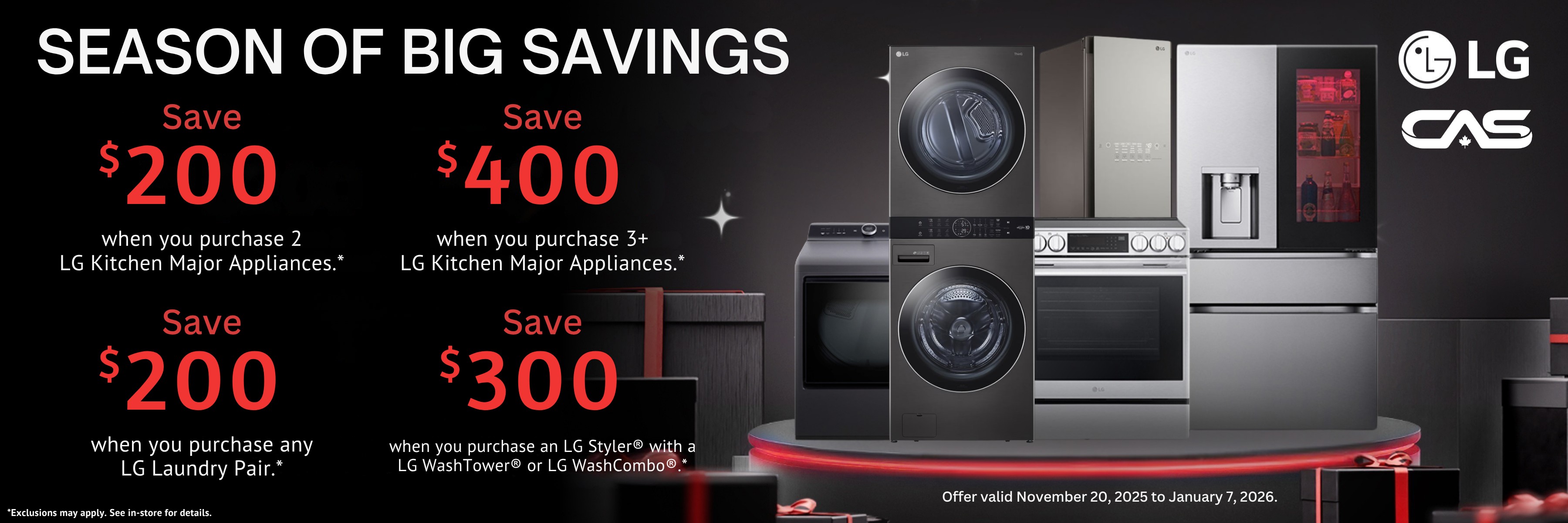 LG appliances promotion
