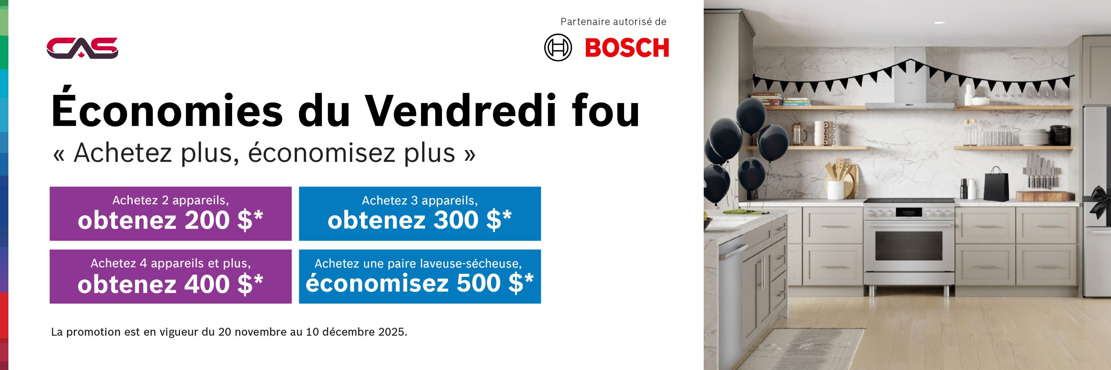 Promotion électroménagers Bosch