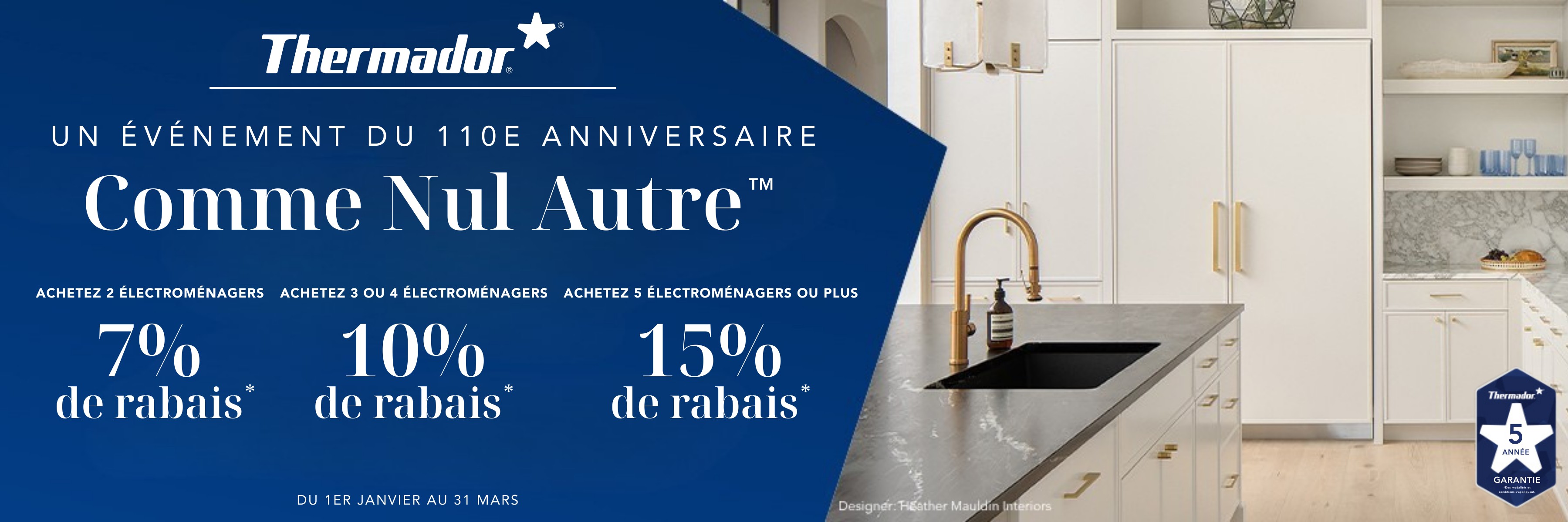 Promotion électroménagers Thermador