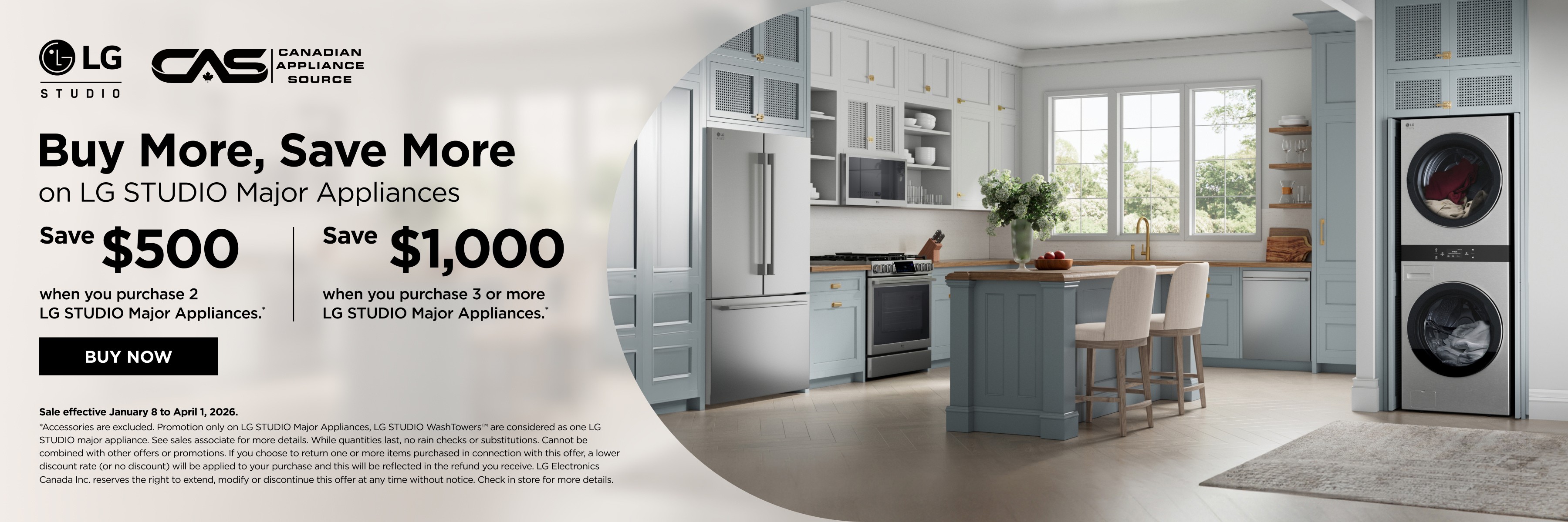 LG Studio appliances promotion