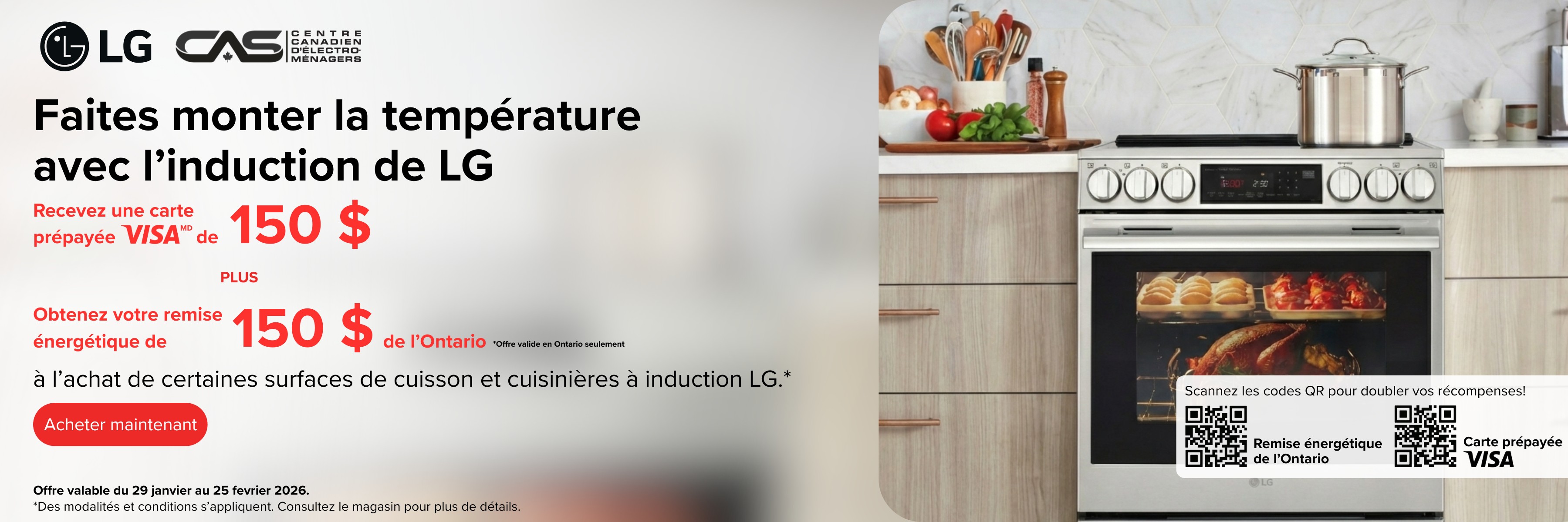 Promotion électroménagers LG