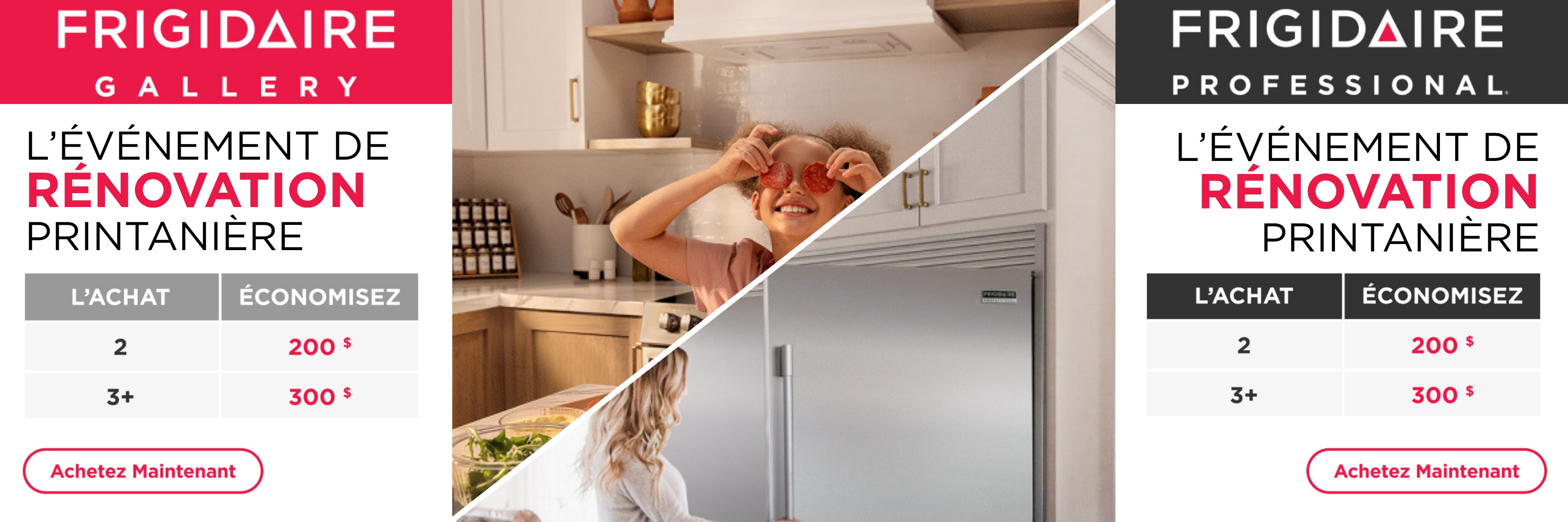 Promotion électroménagers Frigidaire