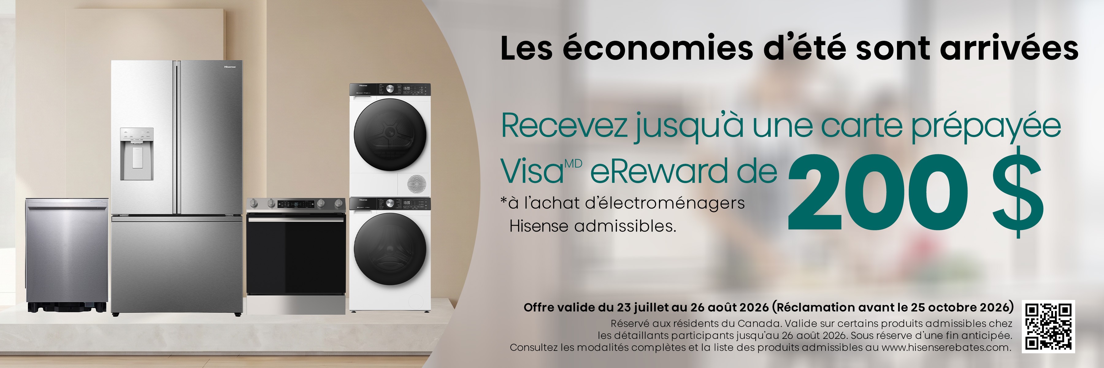 Promotion électroménagers Hisense
