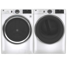 GE GFW550SMNWW Front Load Washer
GE GFD55ESMNWW Electric Dryer Combo