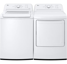 LG Washer WT6105CW
LG Dryer DLE6100W